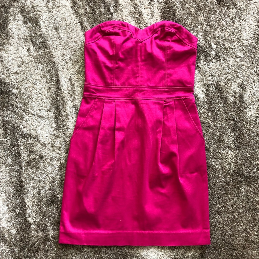Strapless Dress w/ Pockets